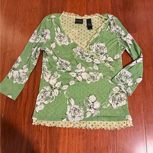 Vintage y2k double layer babydoll style top medium